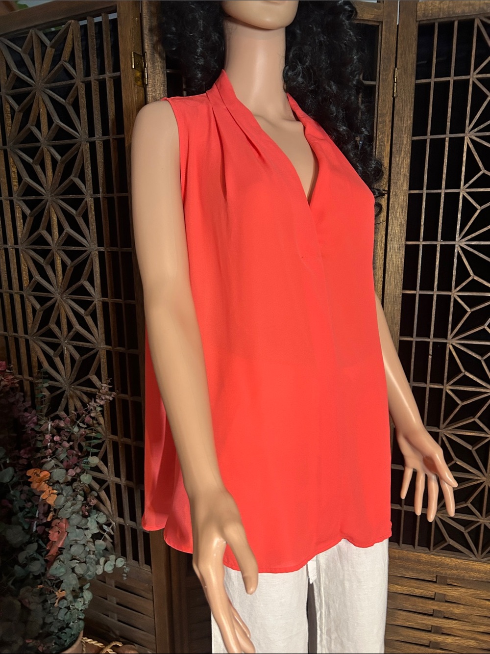 NWOT VINCE CAMUTO SALMON BLOUSE 2X